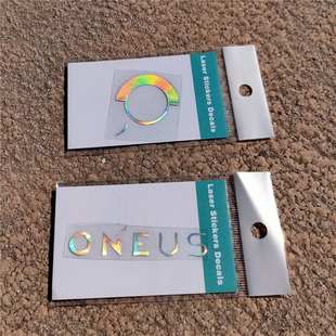 ONEUS コンビネーションレーザーステッカーホログラフィック携帯電話ノートブックステッカー冷蔵庫ステッカー RAVN XION カラフルなステッカー