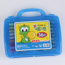 South Korea East Asia Oil Painting Stick Wholesale New Duli 36 Color Crayon Kindergarten Color Plastic Boxed Students