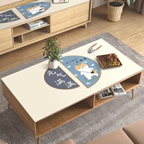 Tasteless environmental protection tablecloth home Net Red fresh table mat oil-proof high-grade Nordic leather dining table coffee table mat thick