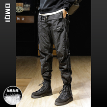 Winter cotton thickened northeast warm tide brand overalls men's loose toe size winter casual pants cotton pants