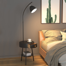 Nordic living room sofa next to floor lamp post modern ins Wind bedroom bedside lamp light luxury vertical coffee table table lamp