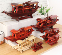Nanhu Red Boat Model Chinese Ornaments Chinese Style Jiaxing Red Boat Model Boat Decoration Crafts Handmade Gifts