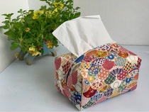 Day style and wind handmade imported cotton linen hand bow rabbit cloth art paper towel bag living-room bedroom containing draw paper bag two