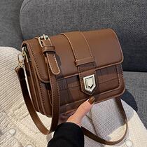 Advanced sense small bag womens bag 2021 new explosive autumn and winter Joker ins niche shoulder bag texture small square bag