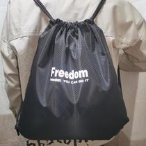 Waterproof sports backpack custom logo drawstring backpack male and female student race marathon Oxford cloth bundle pocket