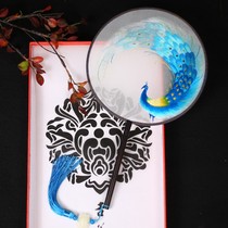 Jishan Chinese Wind Fan Silk Mang Seed Round Fan Gift Su Embroidery Double-sided Hand Embroidered Ebony Palace Fan