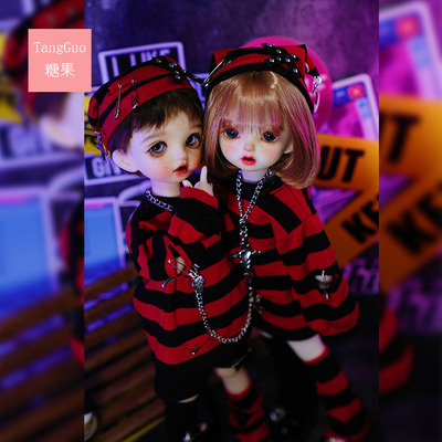 taobao agent Candy House BJD Movies Six Pencus Gothic Rose Name Striped Sweep Pack 6 -point Gemini Set Free Shipping