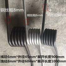 v rotating torque transverse ground clad spring stainless steel 304 spring steel wire diameter 6 8mm