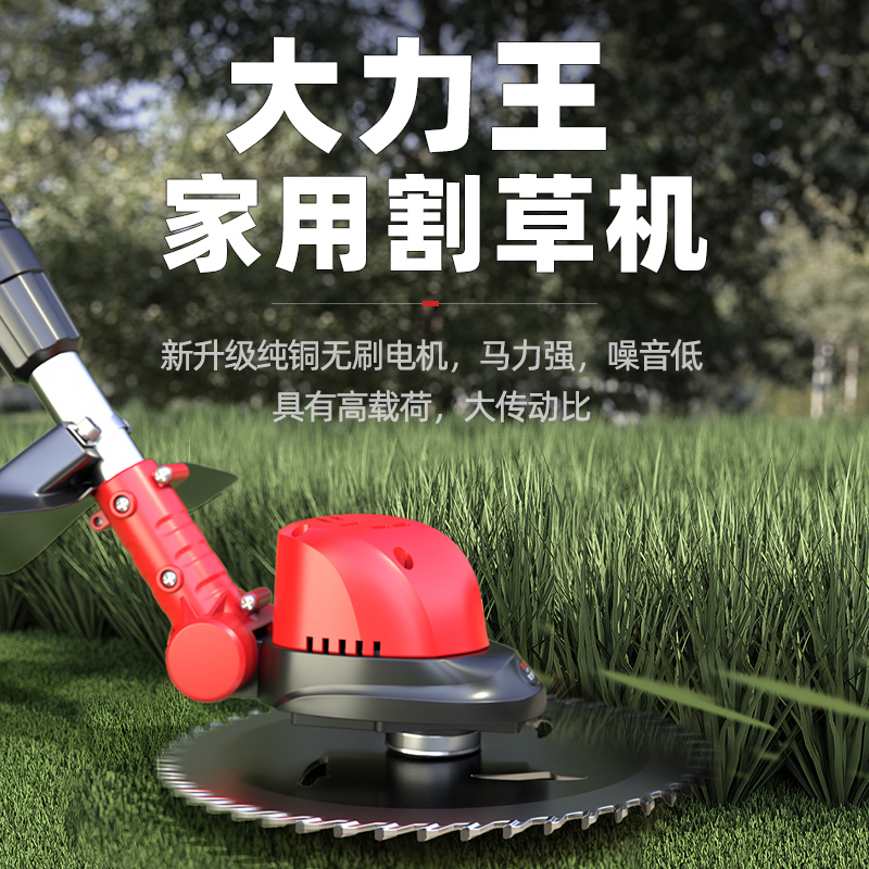 Delixi 電動充電式芝刈り機家庭用小型リチウム電池ハンドヘルド多機能ハイパワー切断枝や草