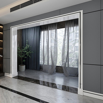 Light luxury aluminum alloy marble line door cover edge balcony pass custom simple stone door and window frame decoration