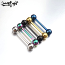 Shinma classic basic medical tongue nail Europe and the United States flat punk wear jewelry earth cool trend anti-allergy does not deform