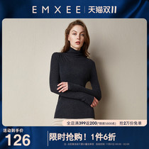 (100% wool) Xi autumn winter all wool pregnant women sweater slim high collar top knitwear women