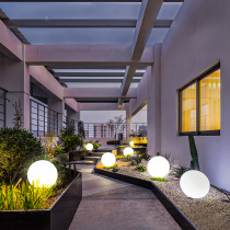 Outdoor Luminous Balls Minima Floor Spherical Lights Modern Courtyard Landscape Brightening Ground Lamp Waterproof Solar Ball Lamp