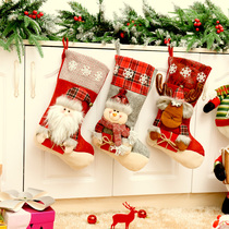 Han Edition Creative Christmas Socks Gift Bags Long Hair Solid Snowman Seniors Elk Gift Bags Candy Bag New