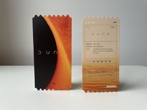 Dune movie perimeter ticket collection card