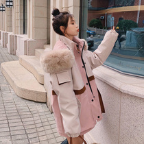 Pike cotton-padded women short 2021 Winter new Korean version padded velvet patchwork coat
