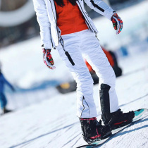 McKinley ski pants men and women Korean couples single double board waterproof large size thick strap Northeast ski pants women White