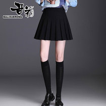 Ashima 2021 spring and autumn high waist A pleated skirt new academic style Joker slim skirt women