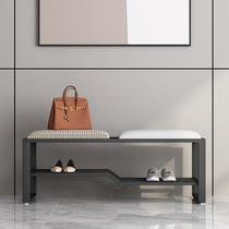 Nordic modern luxury shoe stool household houndstooth shoe cabinet simple ultra-narrow shoe stool can sit on the bench