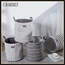 EVA thickened double-layer storage bucket storage basket laundry basket laundry basket folding dirty clothes basket diameter 35 high 40