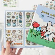 Big Belly Cup Sticker 100 Handbook Sticker Cute Characters Sticker Decoration Small Pattern Set of Cards