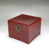 Purple clay pot packaging box gift box high-grade wooden gift box built to store gift imitation mahogany box