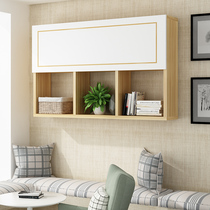 Pure solid wood wall pylons wood solid wood wall cabinets creative lattice wall book racks office shelves wall cabinets