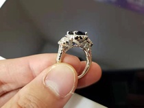 marry Seiko design precious metal S925 silver mozalcedony and other gems custom wedding ring jewelry special shot link