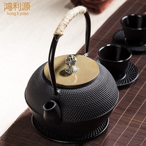 Iron pot cast iron teapot tea room decoration decoration new Chinese soft decoration restaurant tea kettle cooking teapot tea set