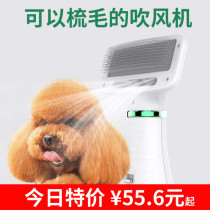 Pet hair blowing hair pulling artifact Hair blowing comb Dog hair pulling machine Integrated hair dryer Teddy hair blowing comb Beauty special