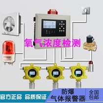  Industrial oxygen concentration alarm Oxygen content detector O2 gas alarm instrument Low oxygen high oxygen alarm detector