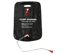 20L folding bath bag outdoor portable solar hot water bag for outdoor shower water shower water storage bag