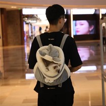 Cat bag winter space capsule shoulder schoolbag out cat bag cat bag Cat out carrying bag cat backpack pet cat backpack