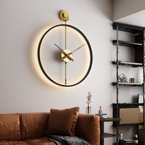 Spanish creative wall clock living room home fashion light luxury watch personality minimalist wall clock art decorative clock