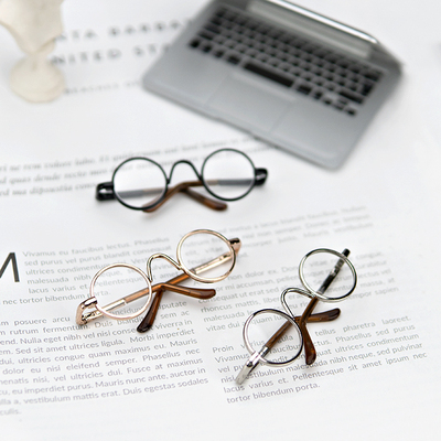 taobao agent Round -frame glasses BJD three -pointer 4 points 6 points MSD.MDD.dds baby use photo accessories SD wild props
