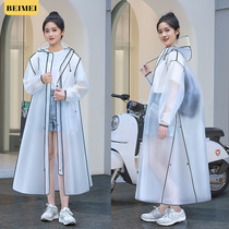 Rain coat long full body storm transparent electric battery car female adult bicycle male single large batch cloth