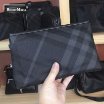 New mens handbag Handbags Handbags Handbag Wrist Bag canvas Oxford Cloth Plaid Male Letter Enveloping Tide