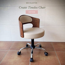 Solid Wood small computer chair simple desk student lift chair small book room chair home backrest beauty swivel chair
