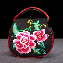 Cotton and linen vintage dual-purpose womens bags coin wallets handbags handbags foreigners gifts Chinese style handicrafts