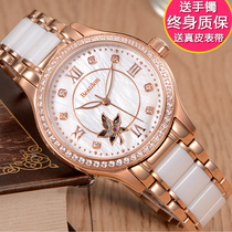 Swiss Romantic Gem Watch Ladys Top  Brands Fully Automatic Mechanical Watch Waterproof Womens Table Light Extravagant Nameplate