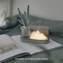 Plant Lamp) mountain desktop Plant light mini potted house atmosphere light dimmable design