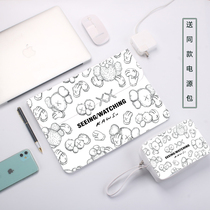 Apple laptop bag female 16 inch liner for Lenovo minimalist macbookpro15 4 fashion cartoon air13 3 briefcase Huawei Xiaomi Dell white Sesame Street