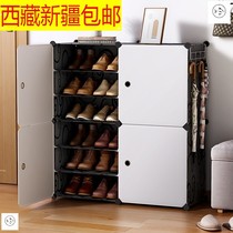 Tibet Xinjiang shoe cabinet simple economic dustproof multi-layer assembly household plastic modern simple small shoe rack