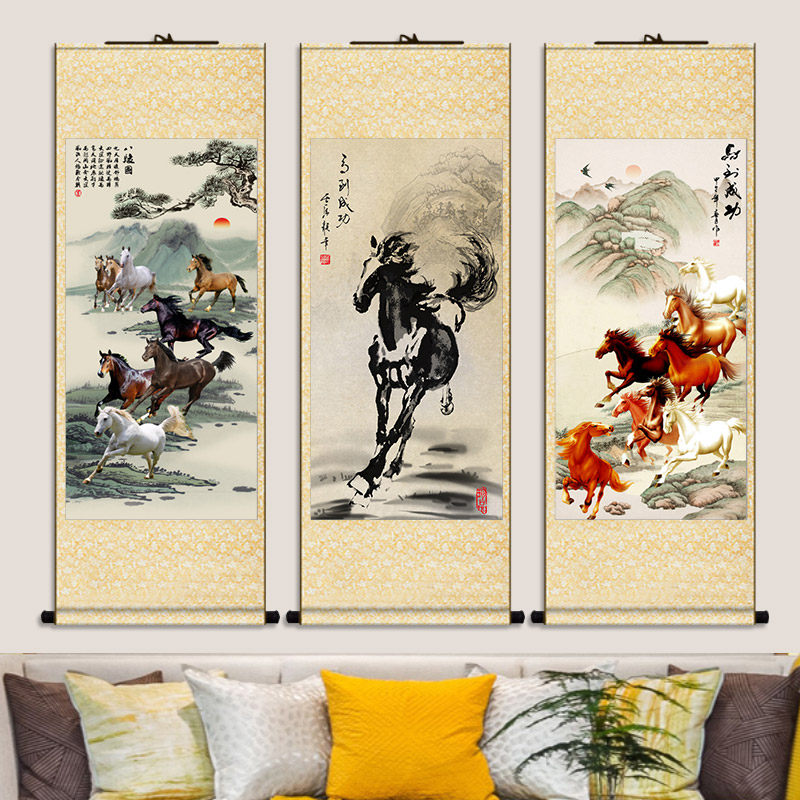 徐悲鸿八骏图挂画-徐悲鸿八骏图挂画促销价格、徐悲鸿八骏图挂画品牌- 淘宝