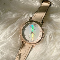 2022 New girlswatches womens models Han prints junior high school students small crowd-belt minimalist temperament quartz