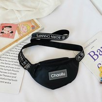 Korean version of children's bag messenger bag boy chest bag cute letters simple fashion out waist bag girl baby backpack