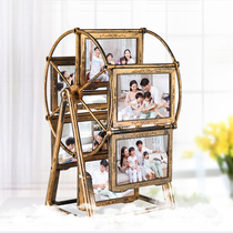 Vintage Ferris wheel combination photo frame customized photo creative practical to send family friends and children commemorative gifts