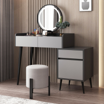 Light luxury dressing table simple modern bedroom small net red makeup table with lamp retractable storage TV cabinet integrated
