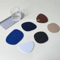 ins shaped Coaster Set 7 a set of felt material absorbent Morandi Nordic table mat desktop photo props