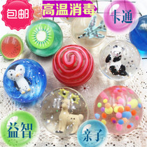 Childrens solid rubber bouncy ball nostalgic Paramore pet color kindergarten reward educational parent-child toy